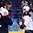 SOCHI, RUSSIA - FEBRUARY 13: Slovakia's Zdeno Chara #33  and USA's Zach Parise #9 shake hands after their men's preliminary round game at the Sochi 2014 Olympic Winter Games. (Photo by Jeff Vinnick/HHOF-IIHF Images)

